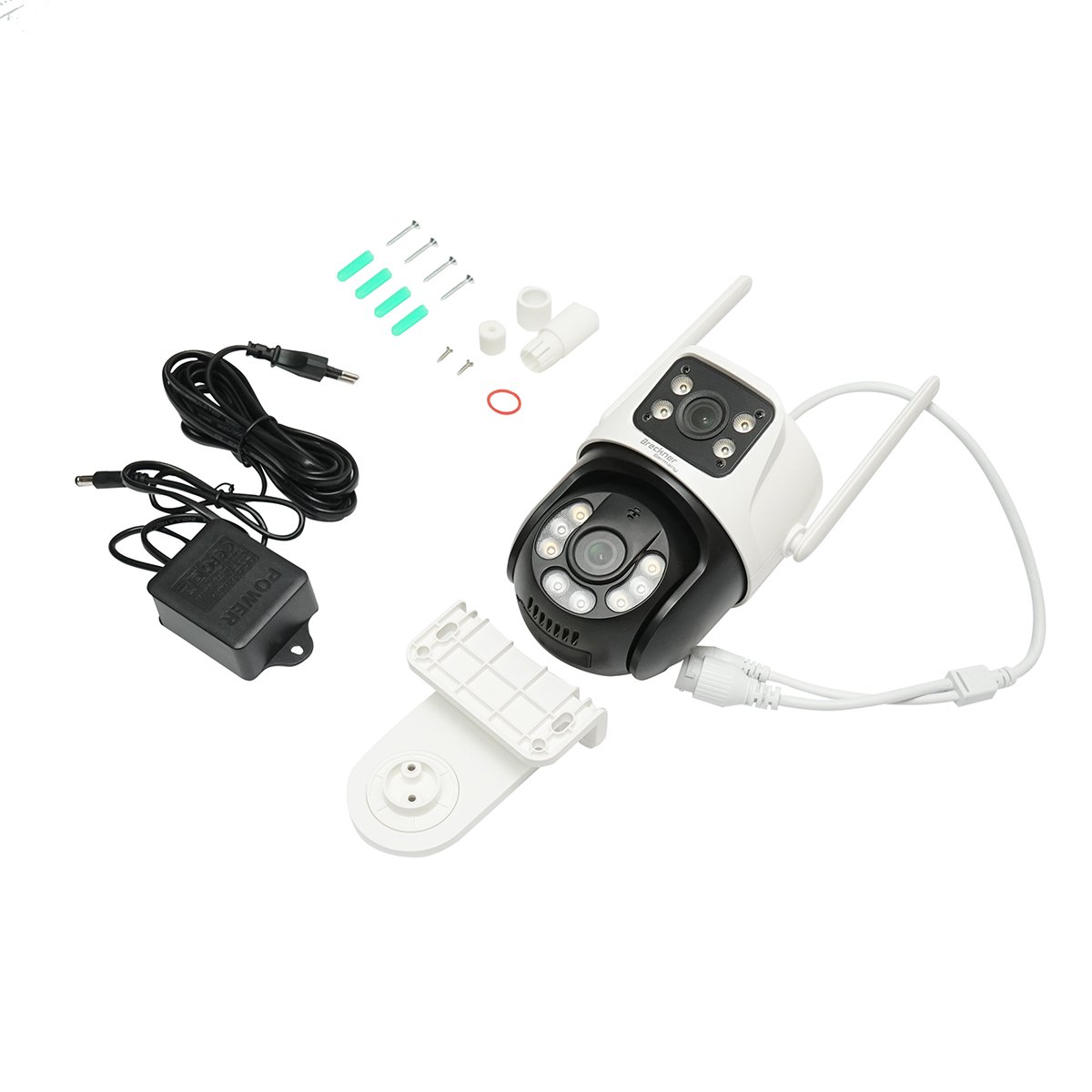 Camera de supraveghere lentila duala 6 MP, P2P WIFI 2.4GHz, rotire 360 grade PTZ cu senzor de miscare, sirena, detectie umana si aplicatie iCSee